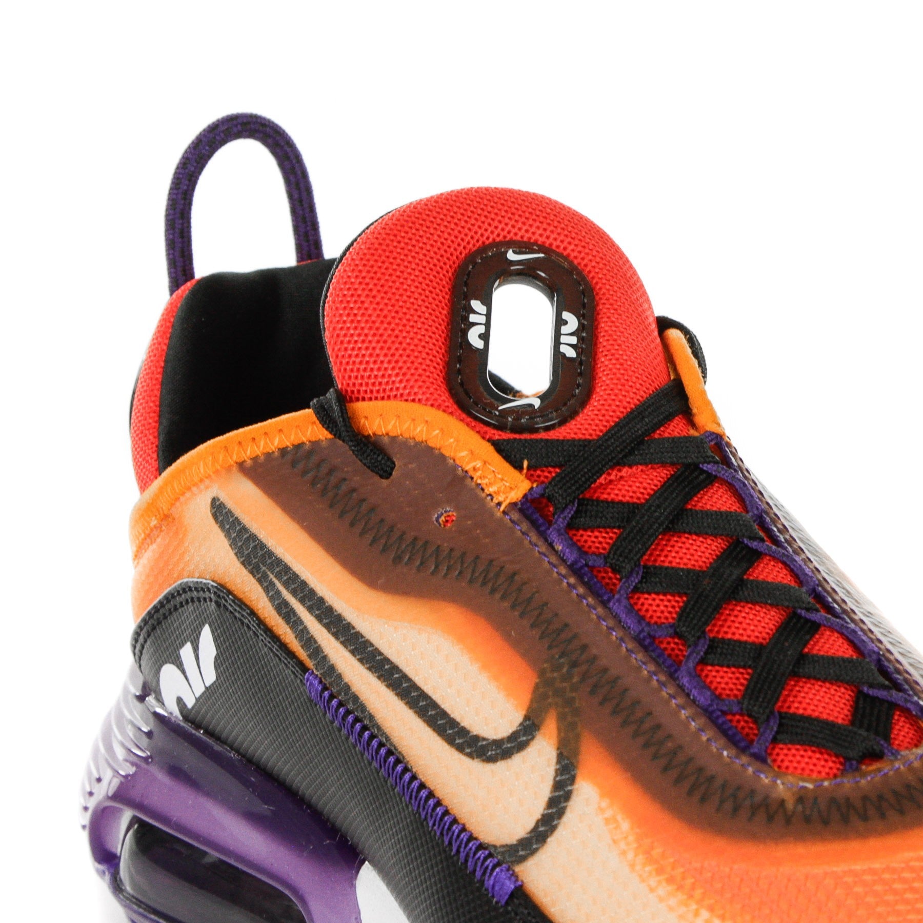 Nike, Scarpa Bassa Uomo Air Max 2090, Magma Orange/black/eggplant/habanero Red