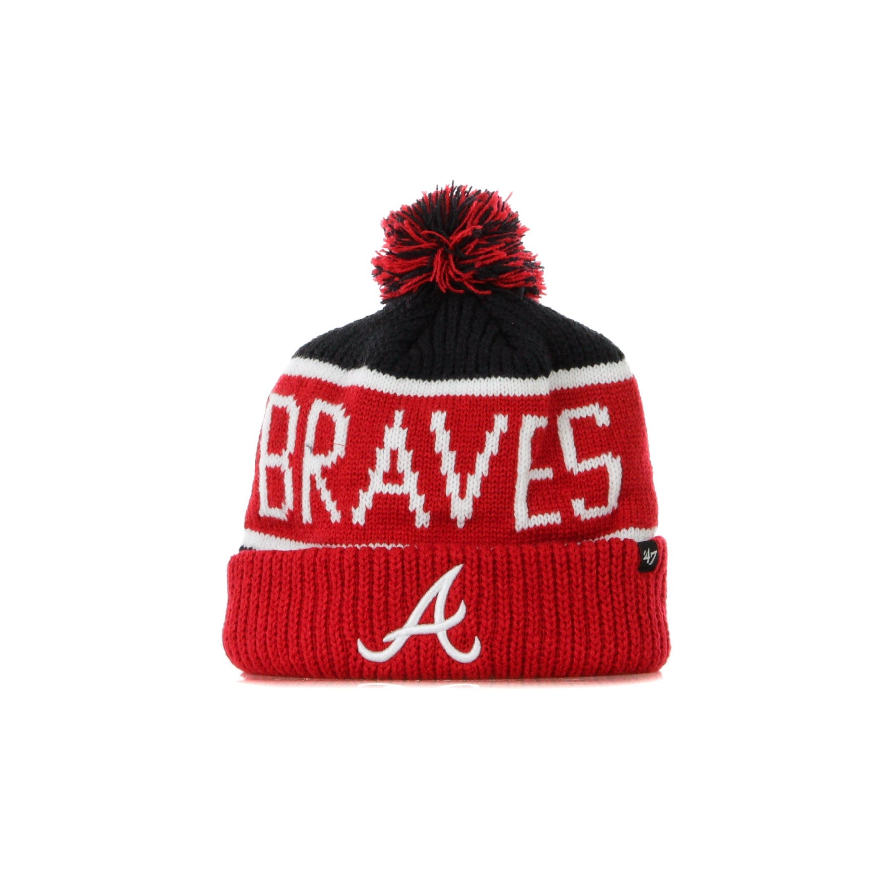 47 Brand, Cappello Pom Pom Uomo Calgary Cuff Knit Atlbra, 