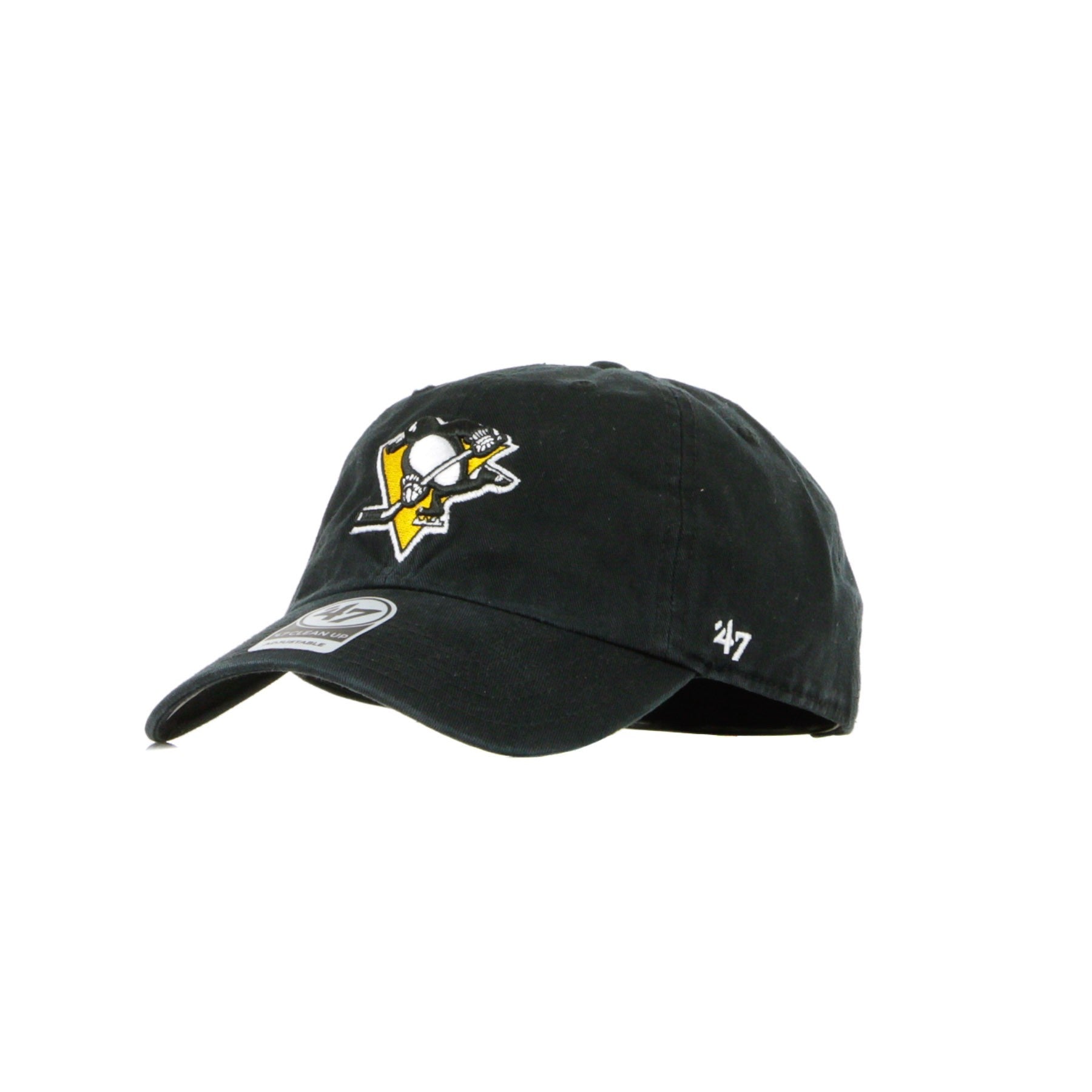 47 Brand, Cappellino Visiera Curva Uomo Nhl Clean Up Pitpen, Black/original Team Colors