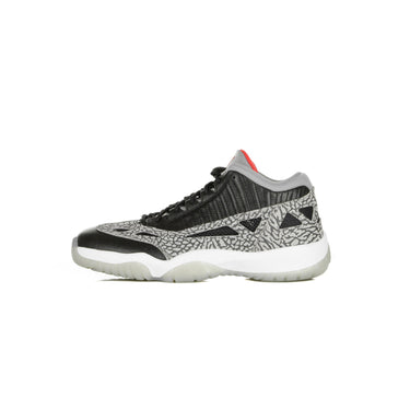 Jordan Retro, Scarpa Bassa Uomo Air Jordan 11 Retro Low Ie, Black/fire Red/cement Grey/white