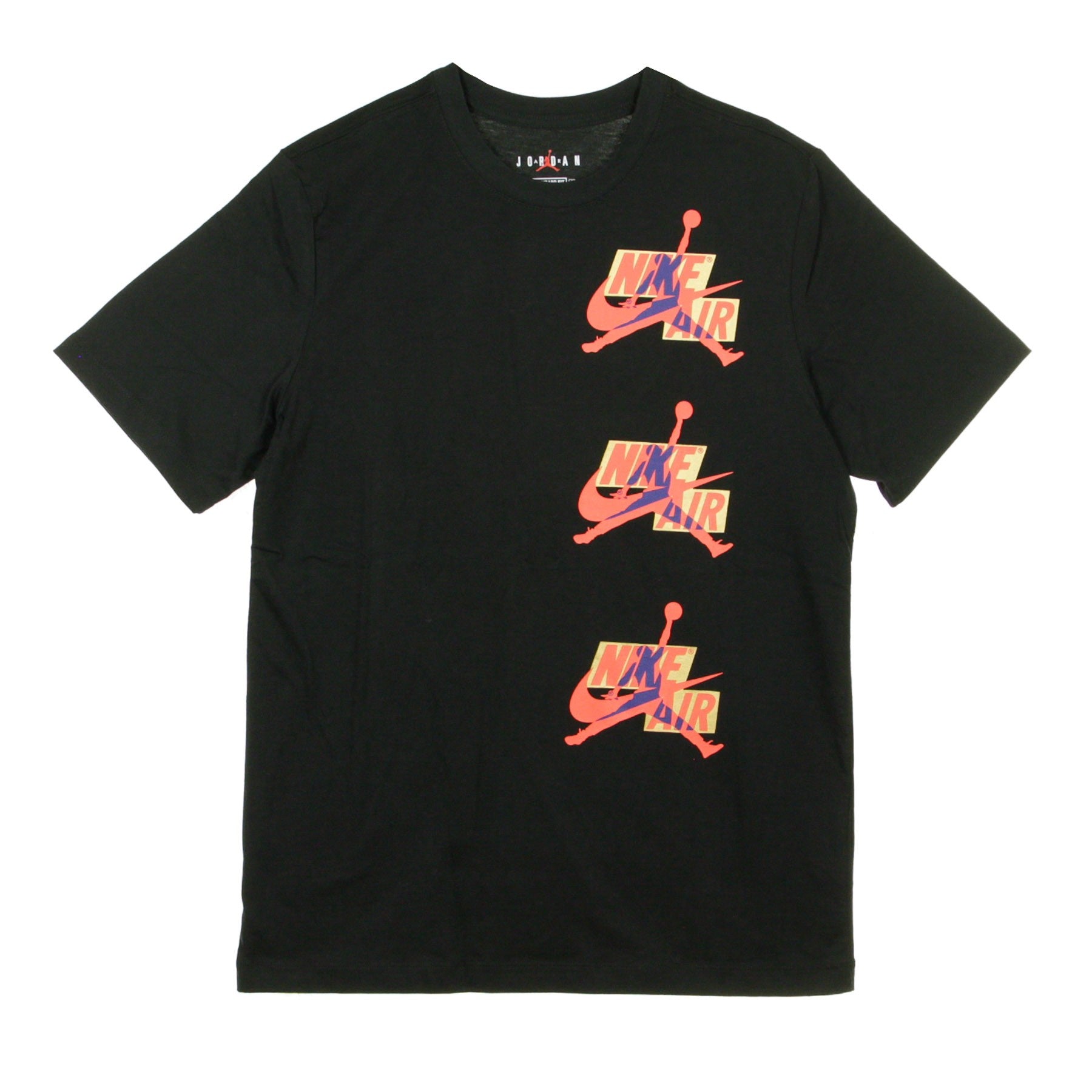 Jordan, Maglietta Uomo  Jumpman Classics, Black/track Red/deep Royal Blue