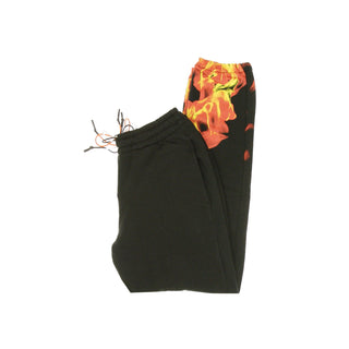 Ihs, Pantalone Tuta Leggero Uomo Flames, Black