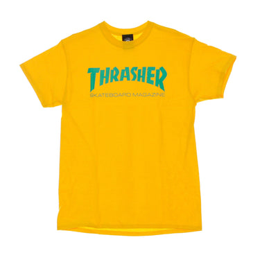 Thrasher, Maglietta Uomo Skatemag Tee, Gold/green