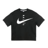 Nike, Maglietta Donna Swoosh Top, Black/white