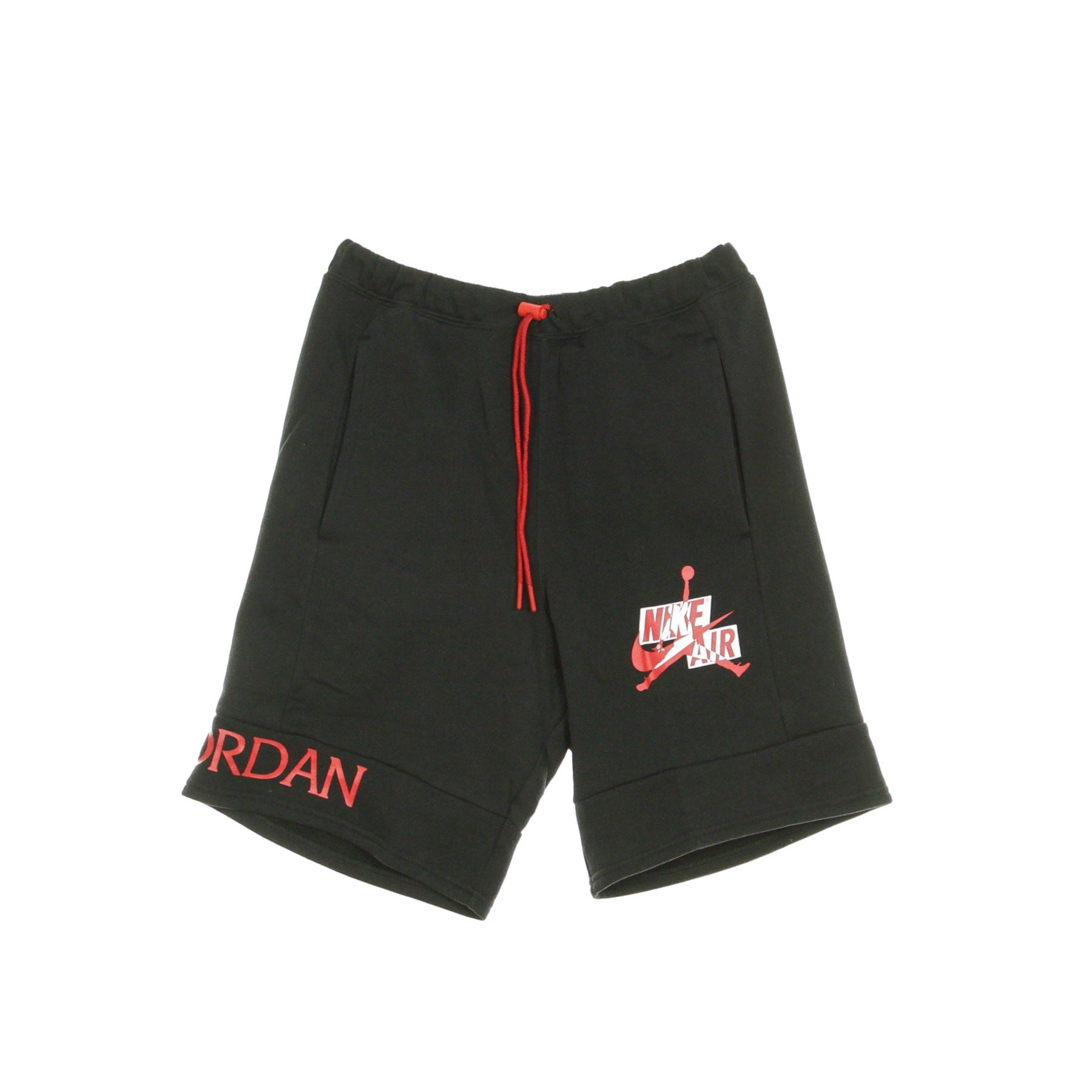 Jordan, Pantalone Corto Tuta Felpato Uomo  Jumpman Classics Short, Black/black