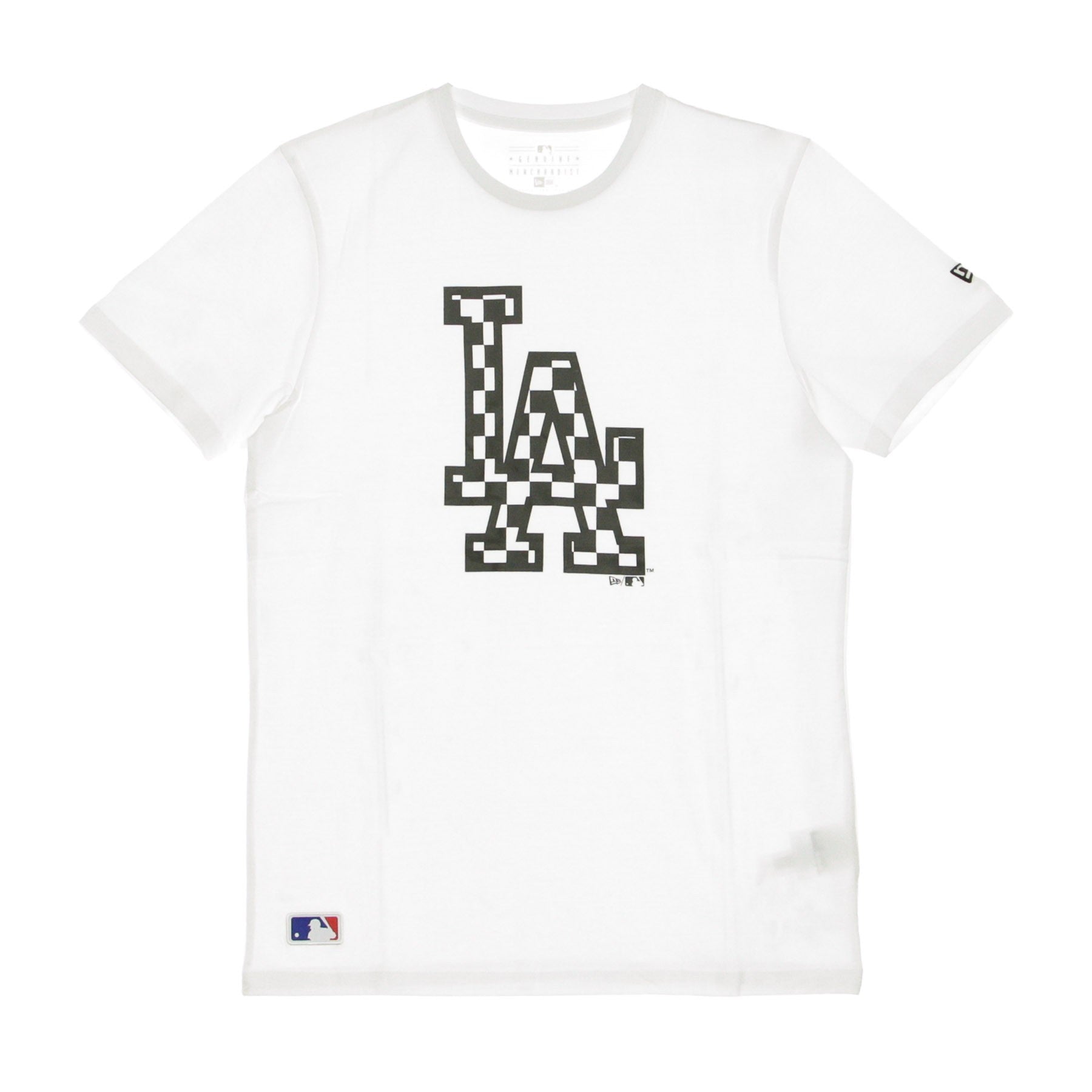 New Era, Maglietta Uomo Mlb Infill Logo Tee Losdod, White/black