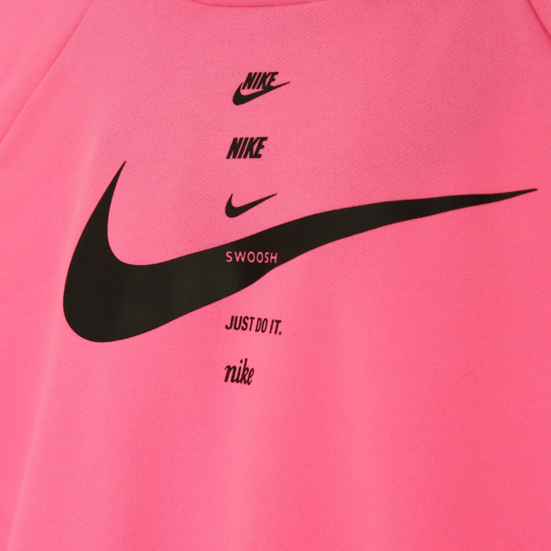 Felpa Cappuccio Donna Swoosh Hoodie Pink Glow/black