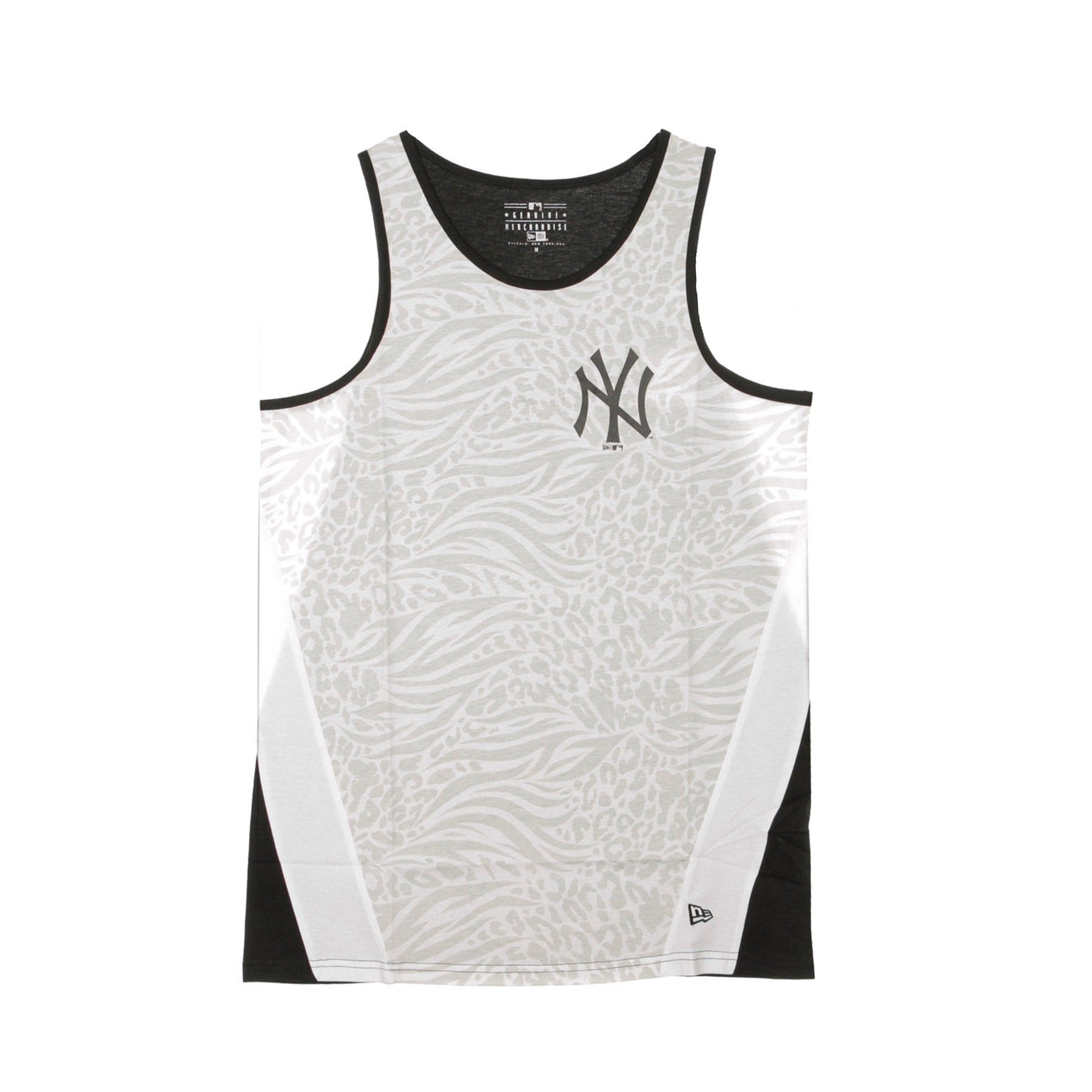 New Era, Canotta Uomo Mlb All Over Print Tank Neyyan, White