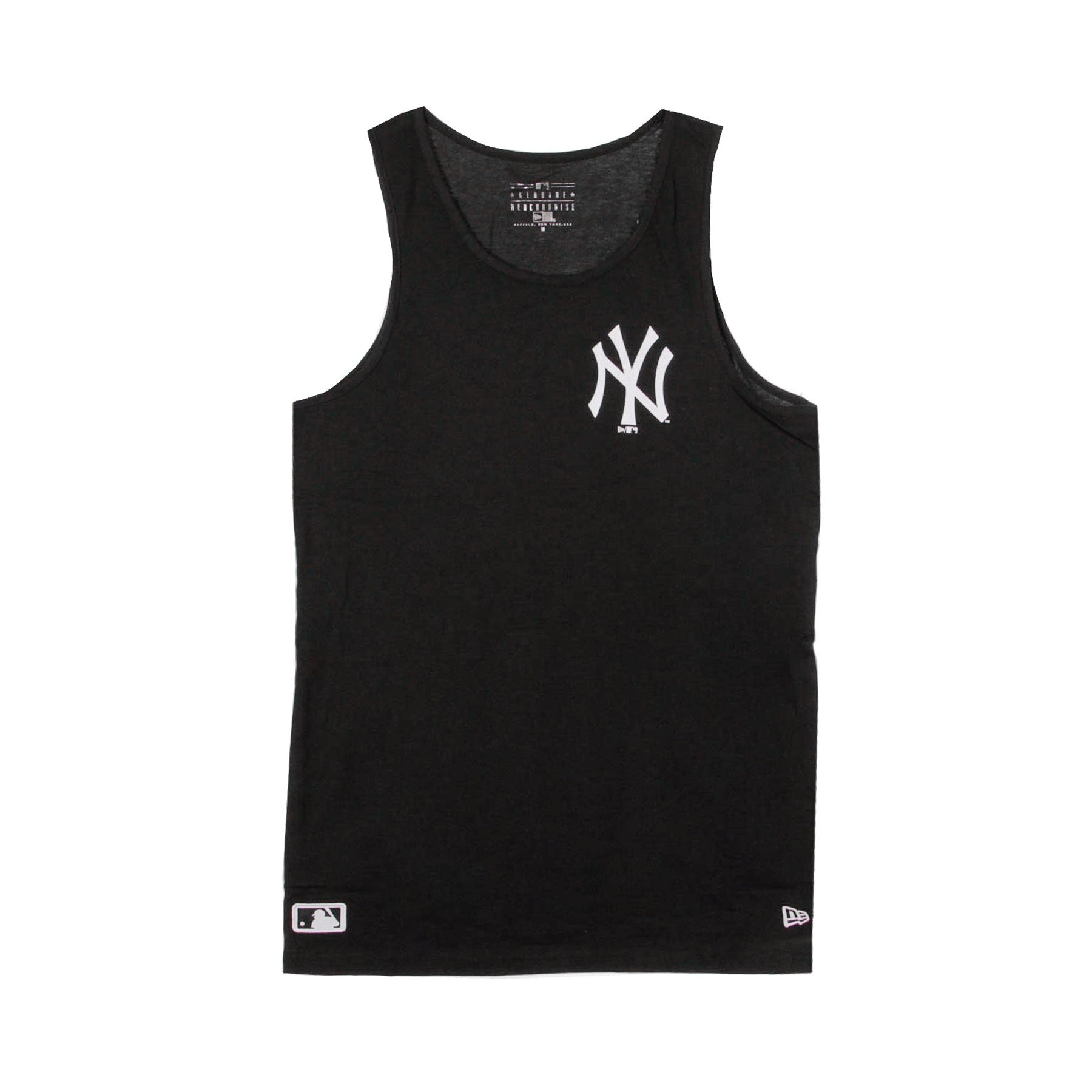 New Era, Canotta Uomo Mlb Sleeve Taping Tank Neyyan, Black/white