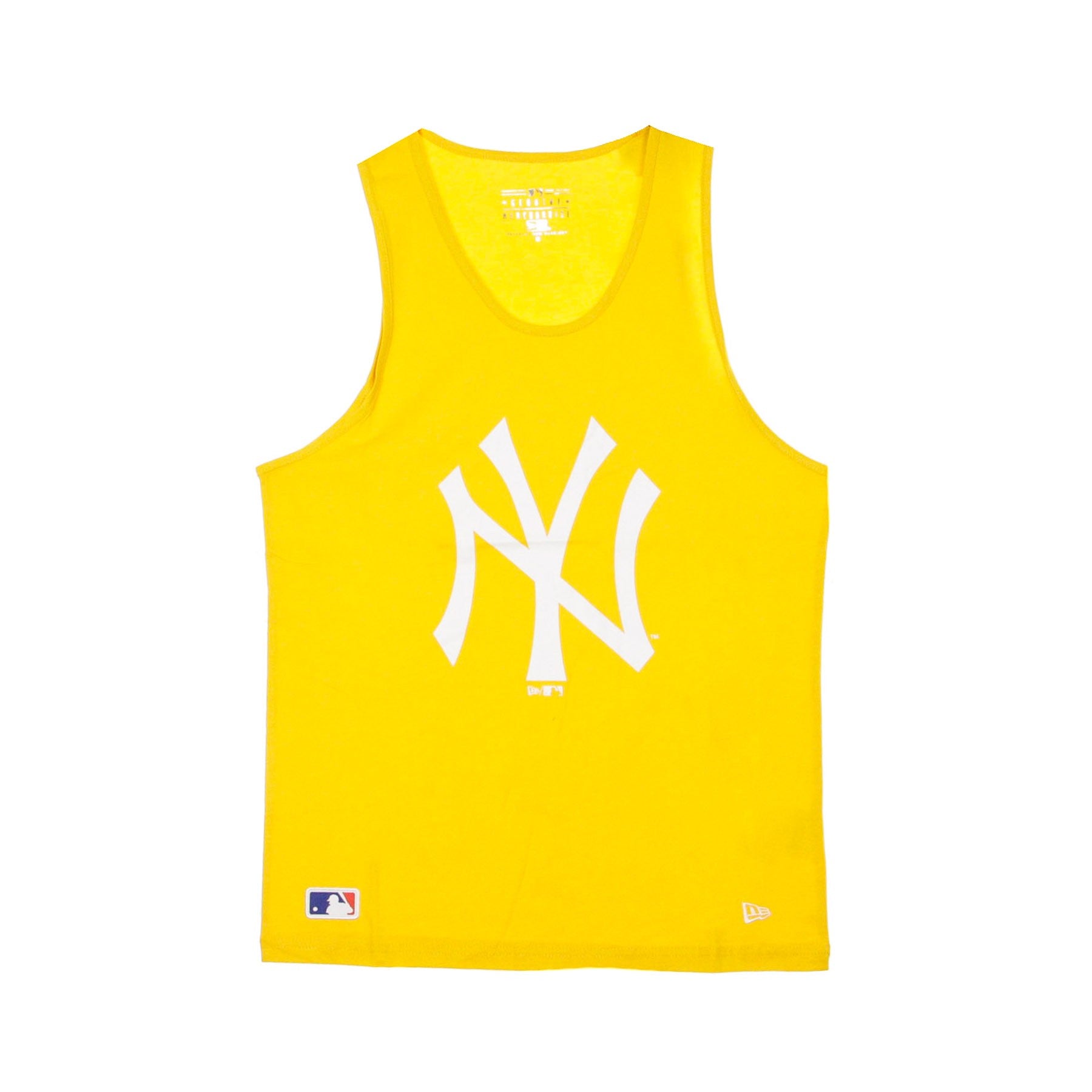 New Era, Canotta Uomo Mlb Team Logo Tank Neyyan, Authentic Gold/white
