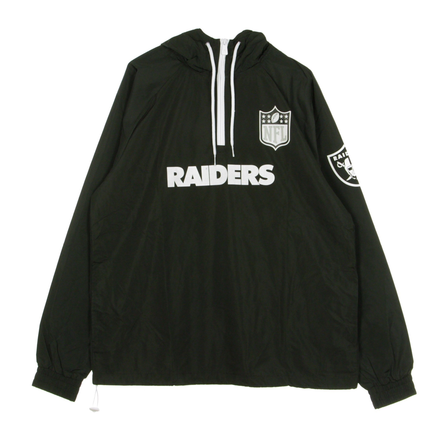 New Era, Giacca A Vento Infilabile Uomo Nfl 1/4 Zip Windbreaker Oakrai, Original Team Colors