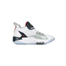 Jordan, Scarpa Alta Uomo Jordan Zoom 92, White/obsidian/true Red/metallic Silver