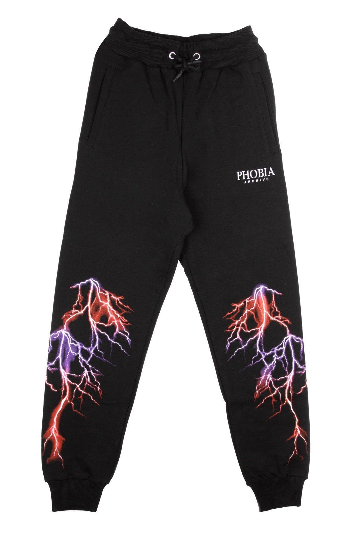 Phobia, Pantalone Tuta Leggero Uomo Violet Lightning Pants, Black/violet