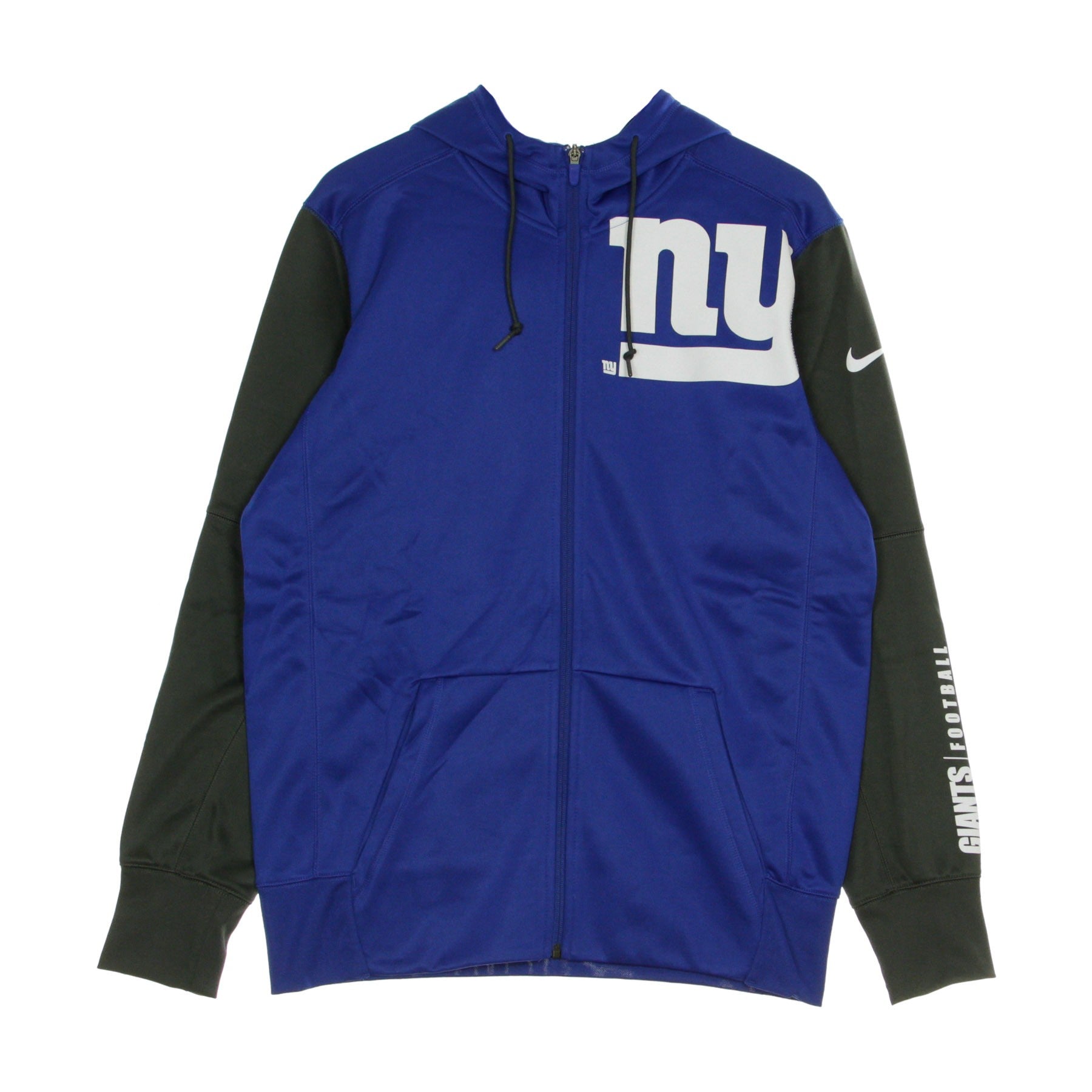 Nike Nfl, Giacca Tuta Cappuccio Uomo Nfl Left Chest Mascot Full Zip Therma Hoodie Neygia, Original Team Colors