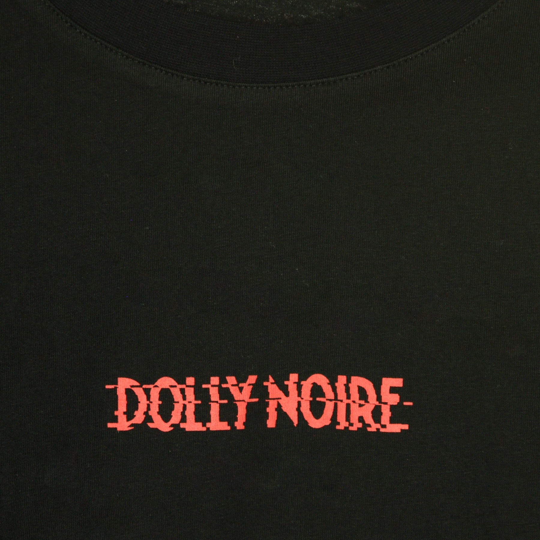 Dolly Noire, Maglietta Corta Donna Capital Black & Red Long Sleeves Over, 