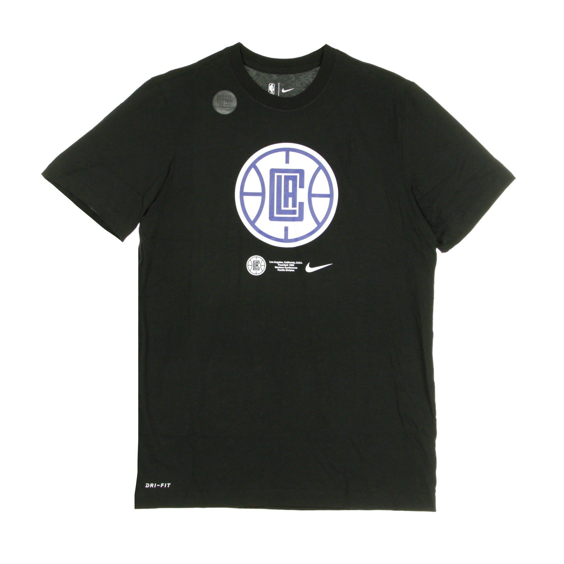 Nike Nba, Maglietta Uomo Nba Dry Tee Es Logo Loscli, Black