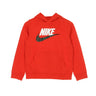 Nike, Felpa Cappuccio Ragazzo Club Fleece, University Red