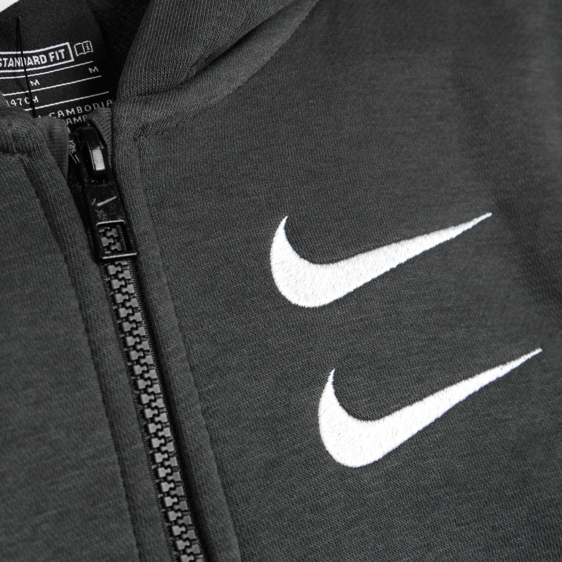 Nike, Felpa Cappuccio Zip Bambino Sportswear Swoosh, 