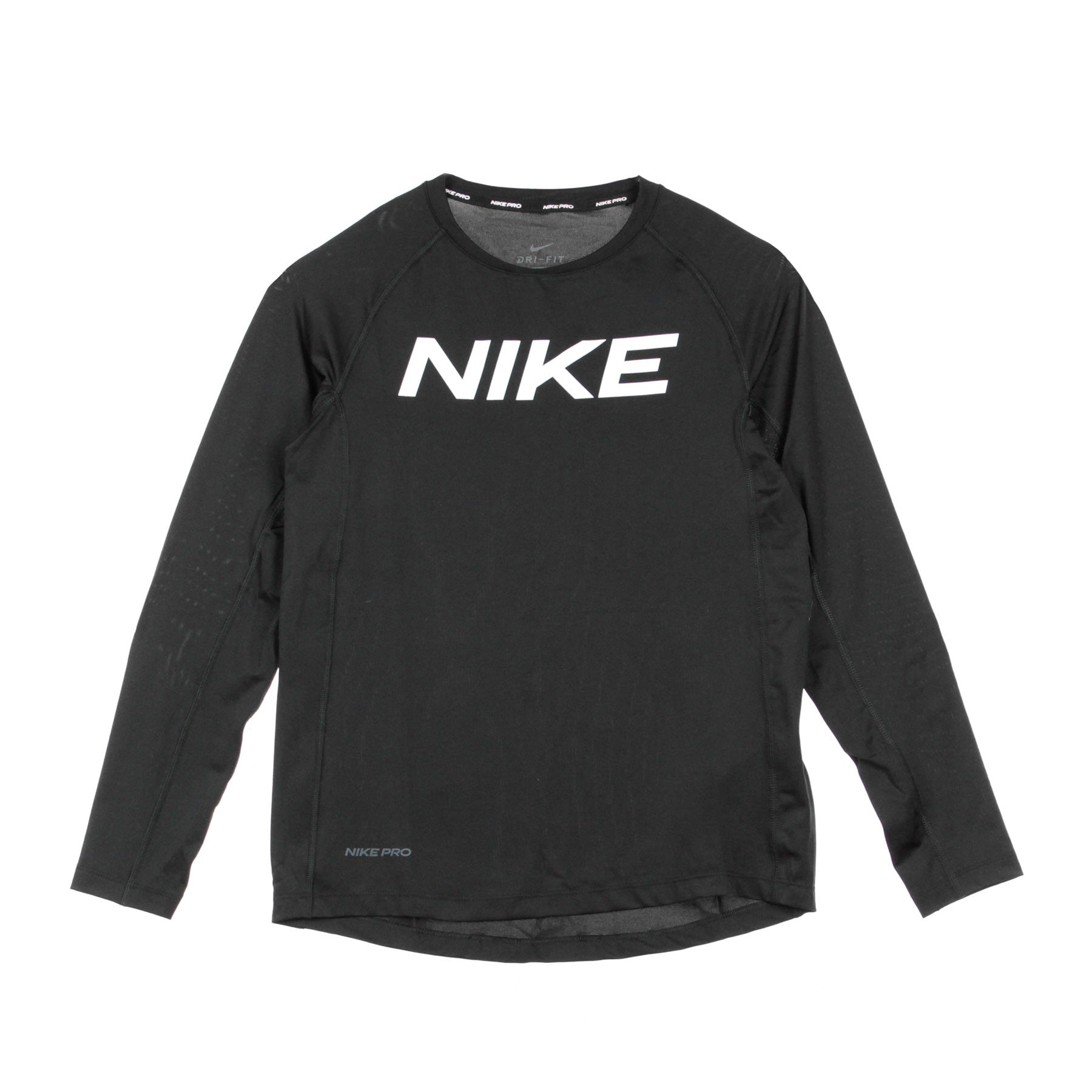 Nike, Maglietta Manica Lunga Bambino Pro Top, Black/white