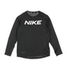 Nike, Maglietta Manica Lunga Bambino Pro Top, Black/white