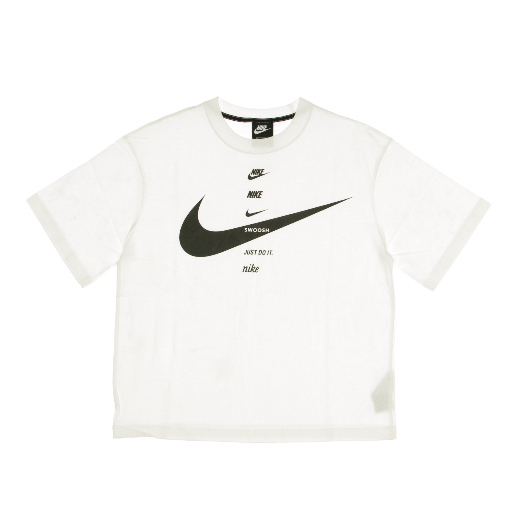 Nike, Maglietta Donna Swoosh Top, White/black