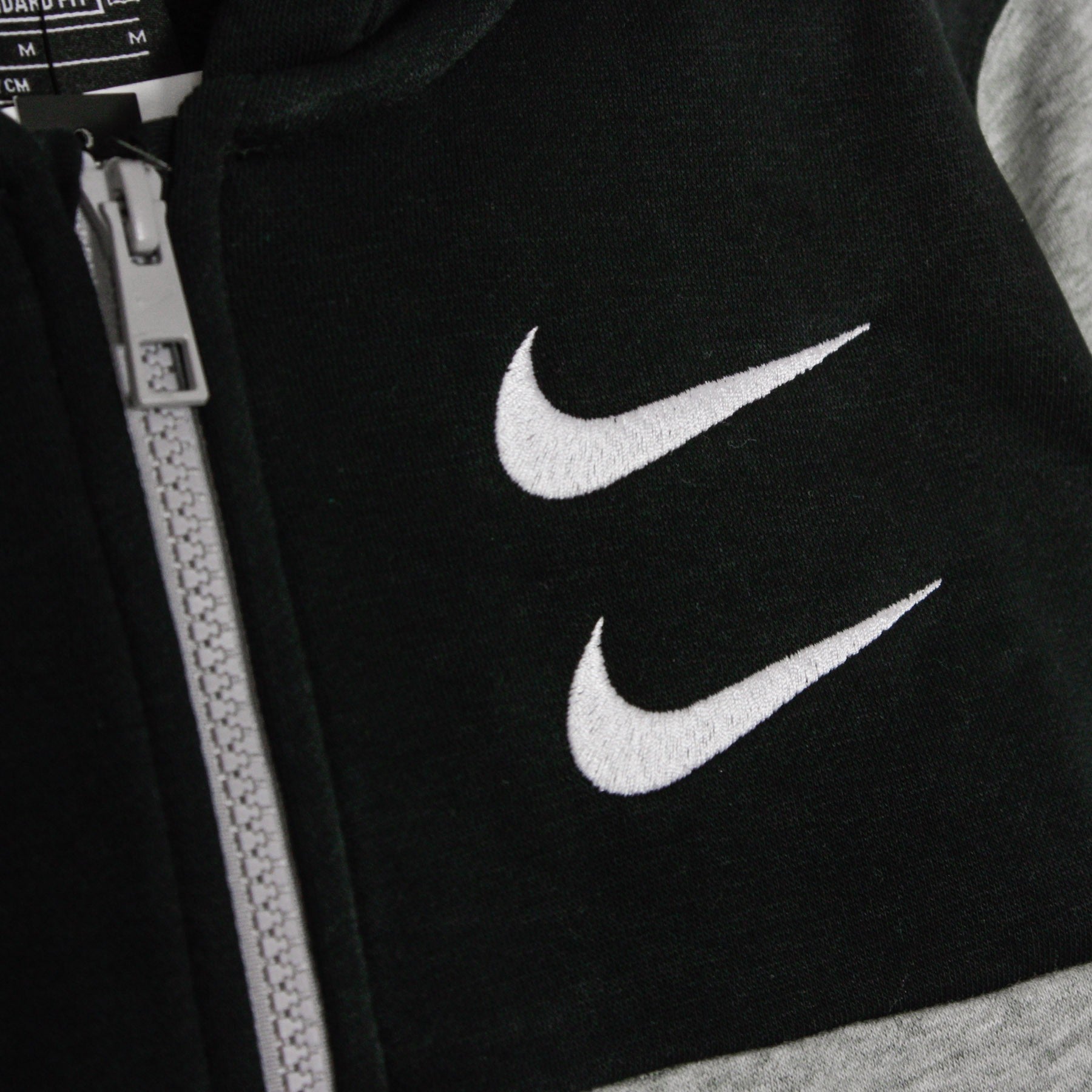 Nike, Felpa Cappuccio Zip Bambino Sportswear Swoosh, 