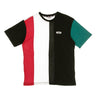 Fila, Maglietta Uomo Bansi Blocked Tee, Black/teal Green/bright White/cerise