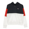 Fila, Felpa Leggera Cappuccio Donna Sanja Cropped Hoody, Black Iris/bright White/true Red