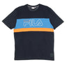 Fila, Maglietta Uomo Laurens Tee, Black Iris/swedish Blue/carrot
