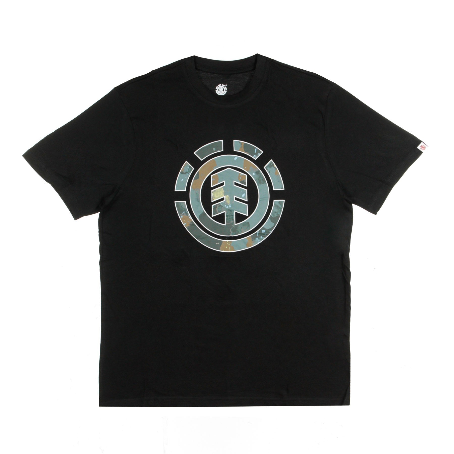 Element, Maglietta Uomo Water Camo Icon Fill, Flint Black