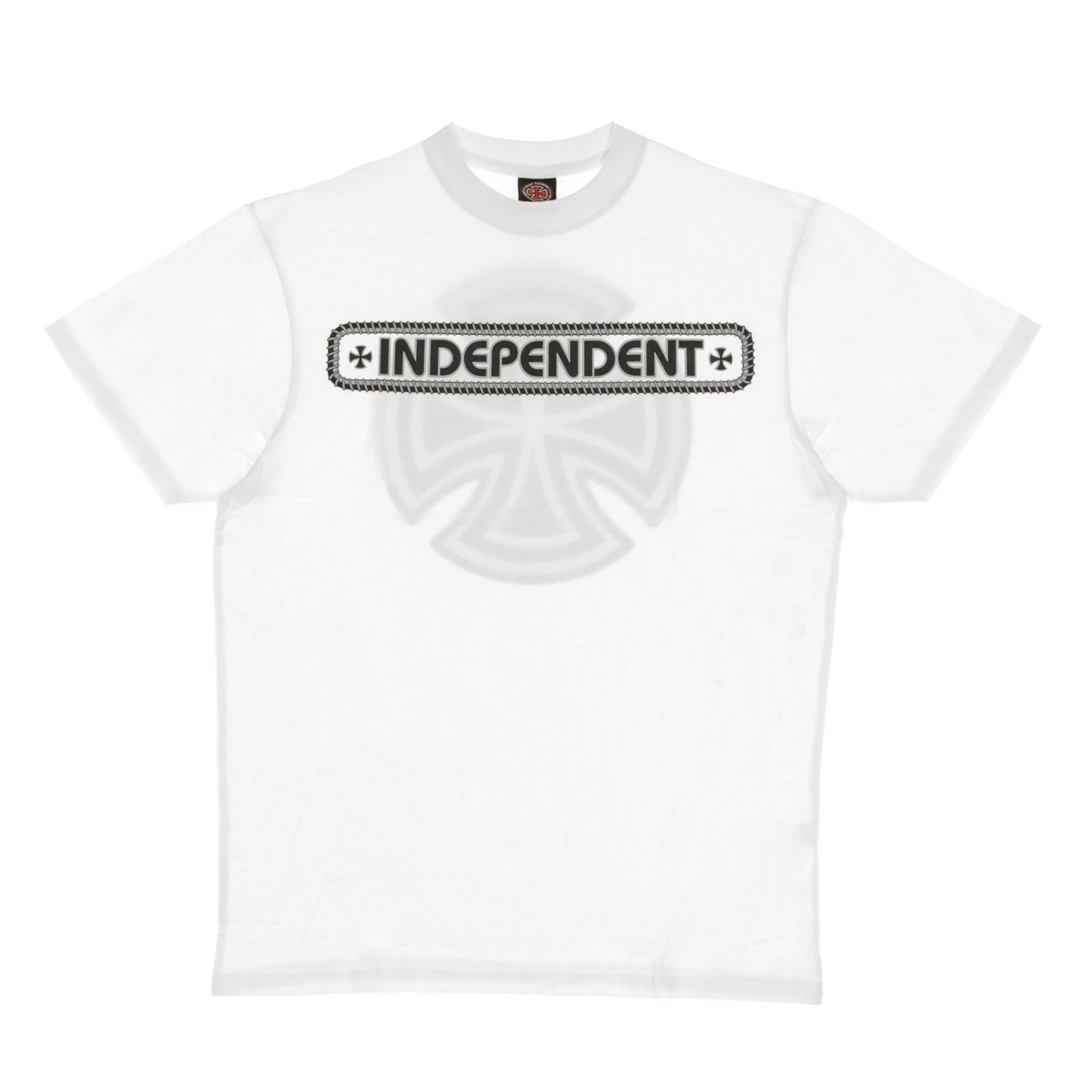 Independent, Maglietta Uomo Rebar Cross Tee, White