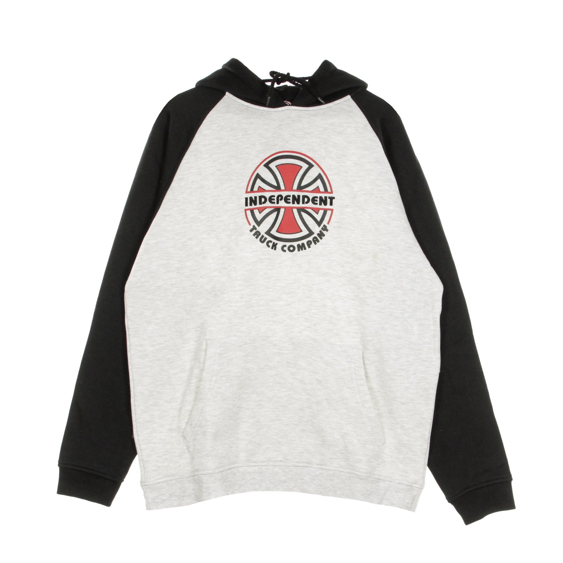 Independent, Felpa Cappuccio Uomo Itc Bauhaus Hood, Black/athletic Heather