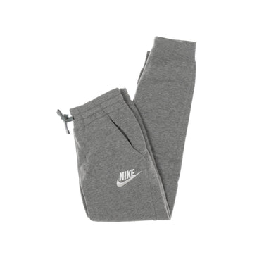 Nike, Pantalone Tuta Felpato Ragazzo Club Jogger Pant, Carbon Heather/cool Grey/white