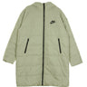 Nike, Piumino Lungo Donna Sportswear Core Parka, Stone/white/black