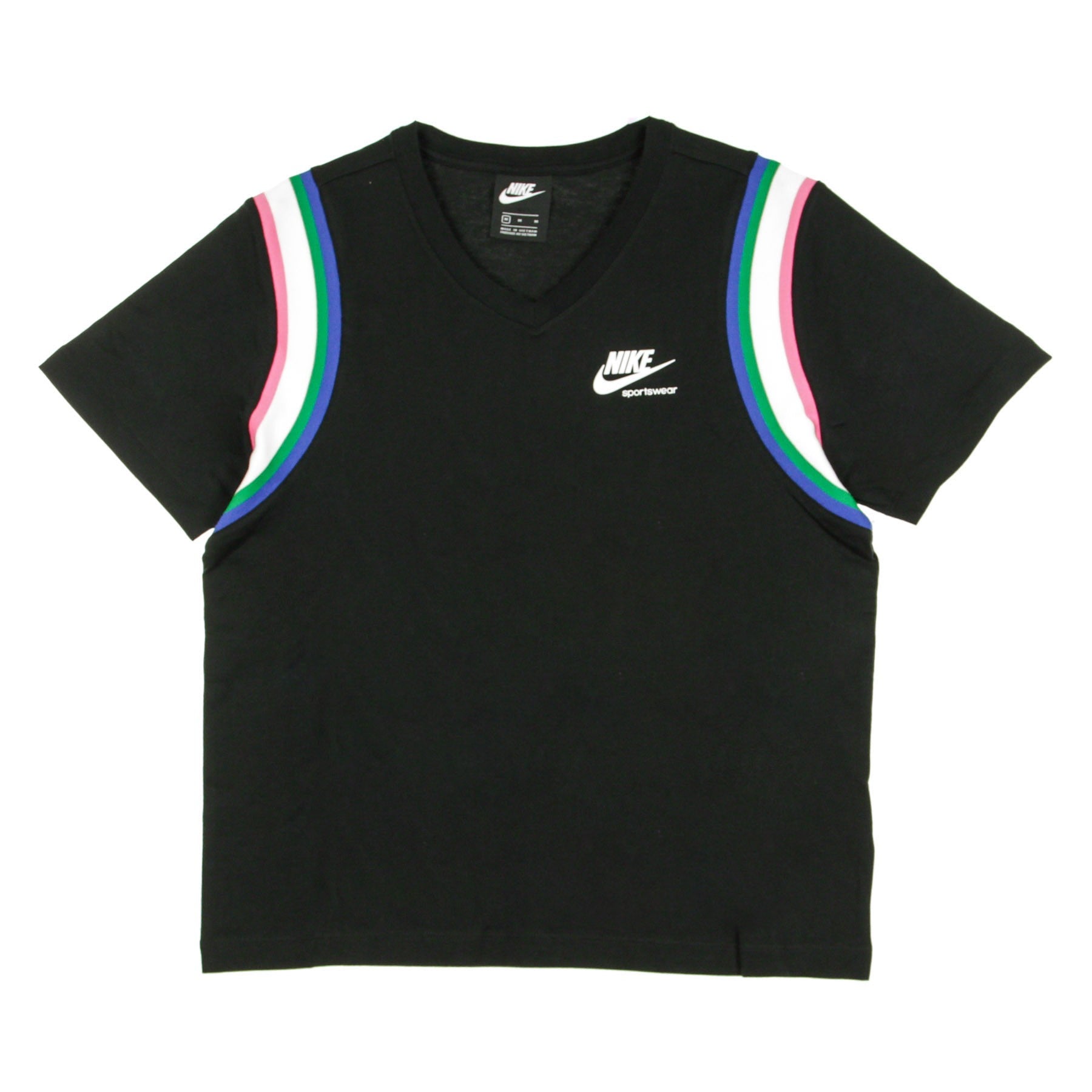 Nike, Maglietta Donna Sportswear Heritage Top, Black/sail/white