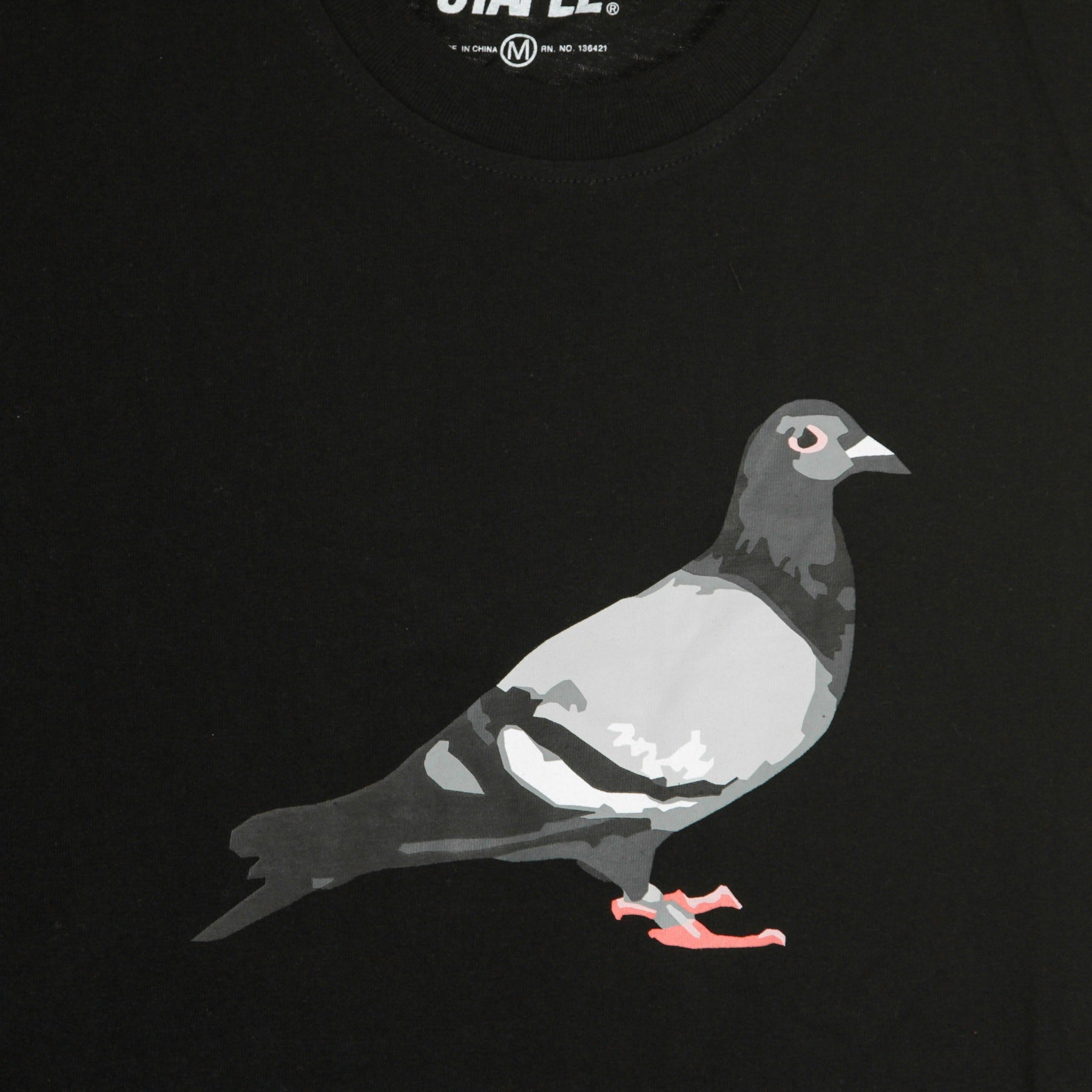 Maglietta Uomo Pigeon Logo Tee Black