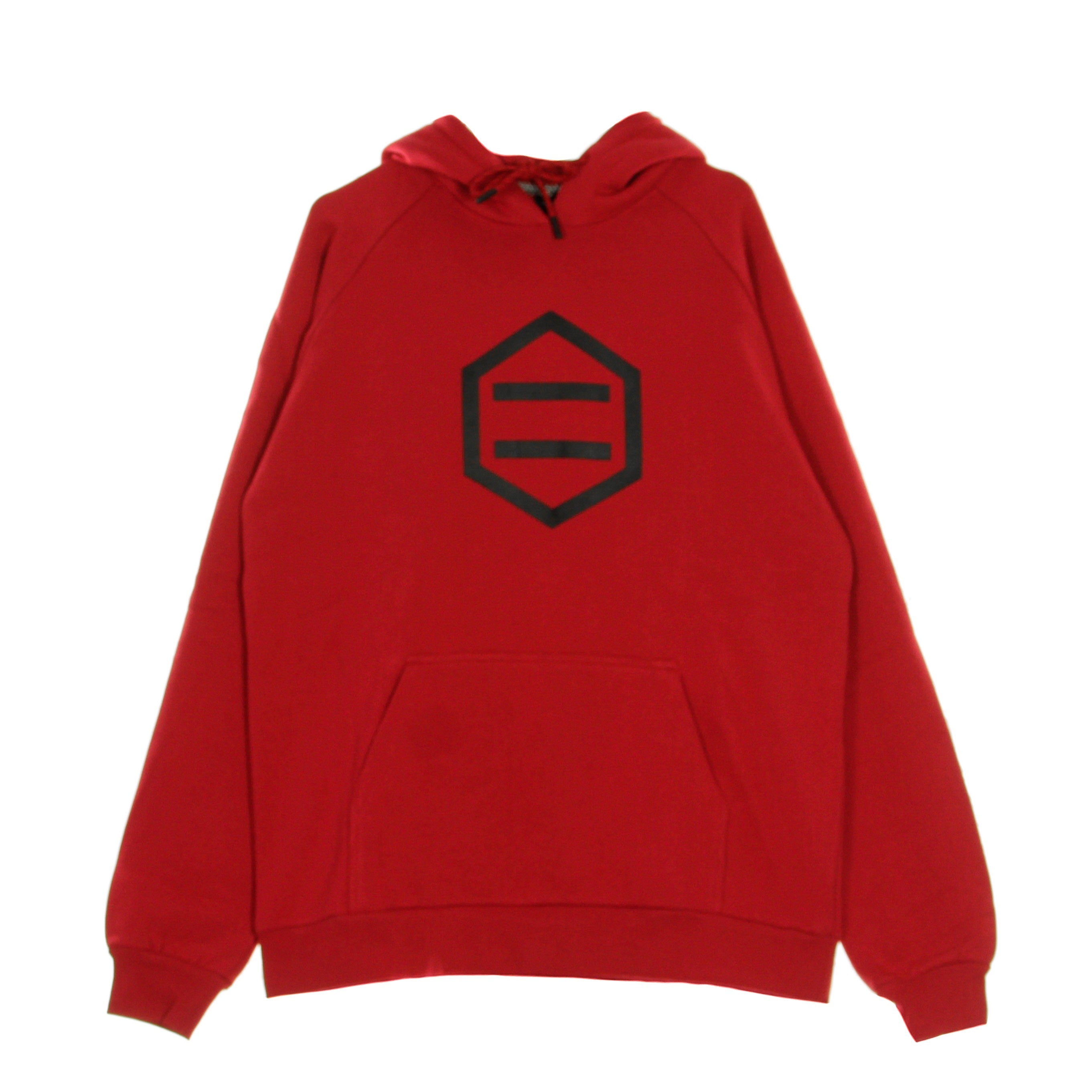 Dolly Noire, Felpa Cappuccio Uomo Hexagon, Flame/black