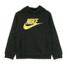 Nike, Felpa Cappuccio Ragazzo Club Fleece, Black/metallic Gold