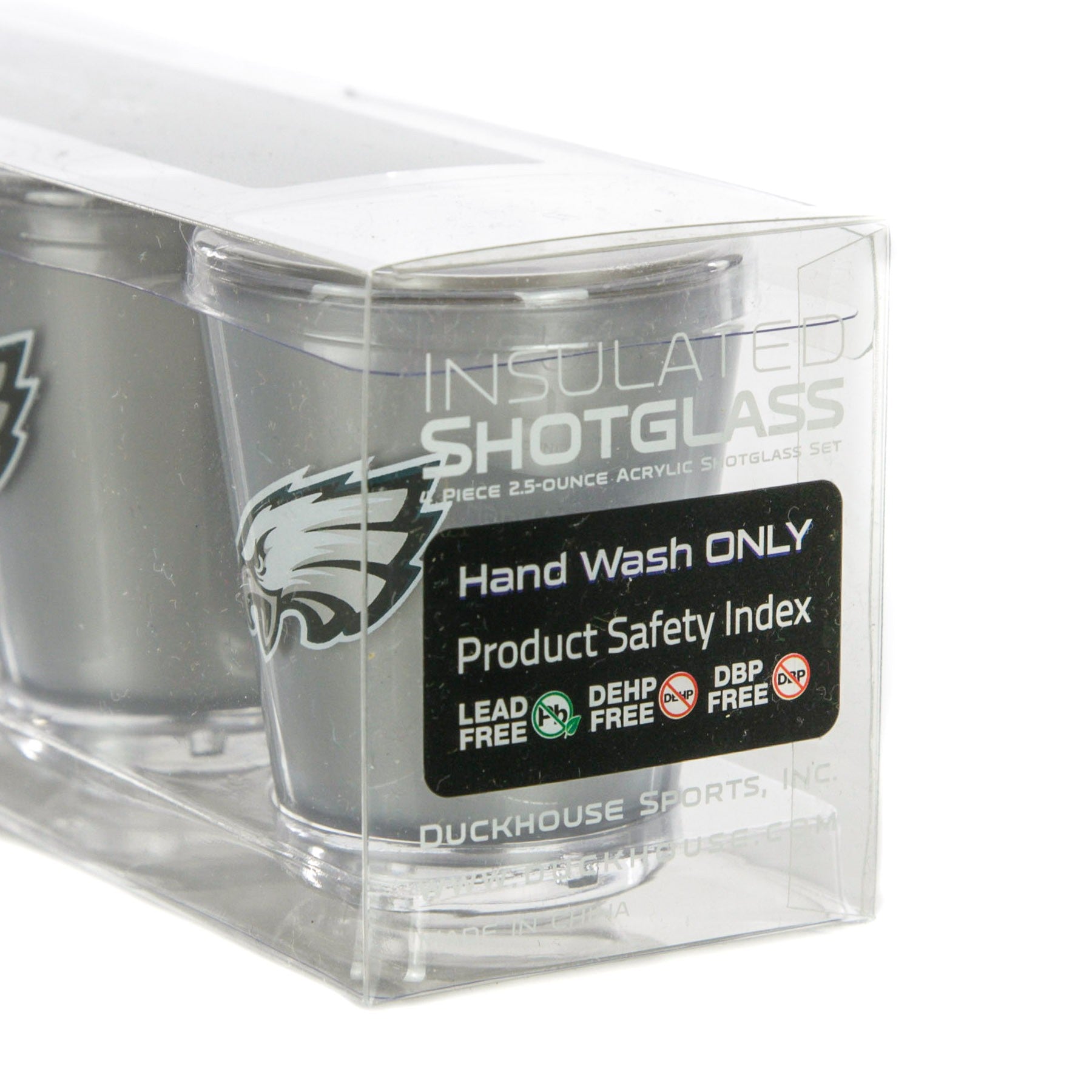 Duck House, Bicchiere Uomo Nfl 4 Shot Glasses Set Phieag, 