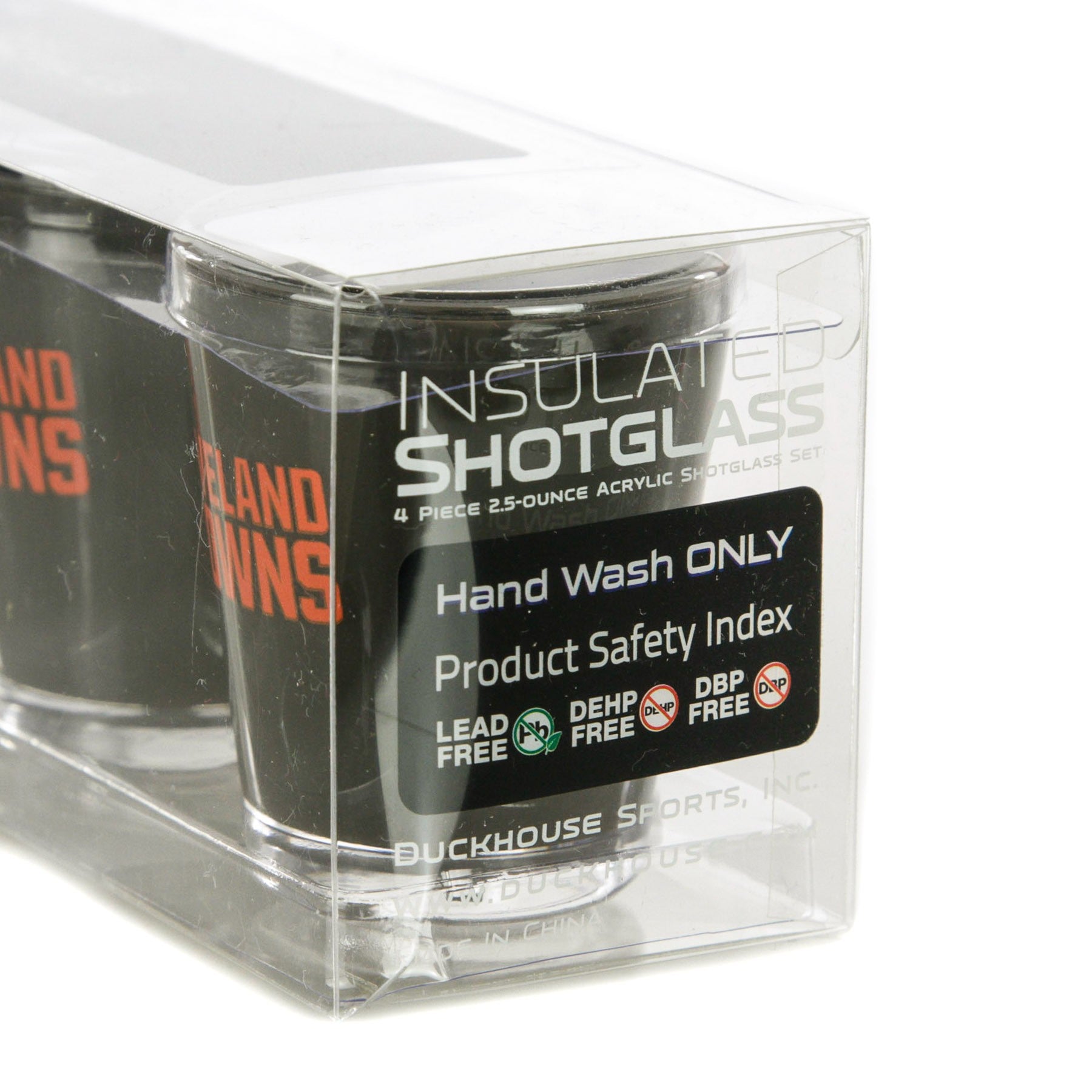 Duck House, Bicchiere Uomo Nfl 4 Shot Glasses Set Clebro, 