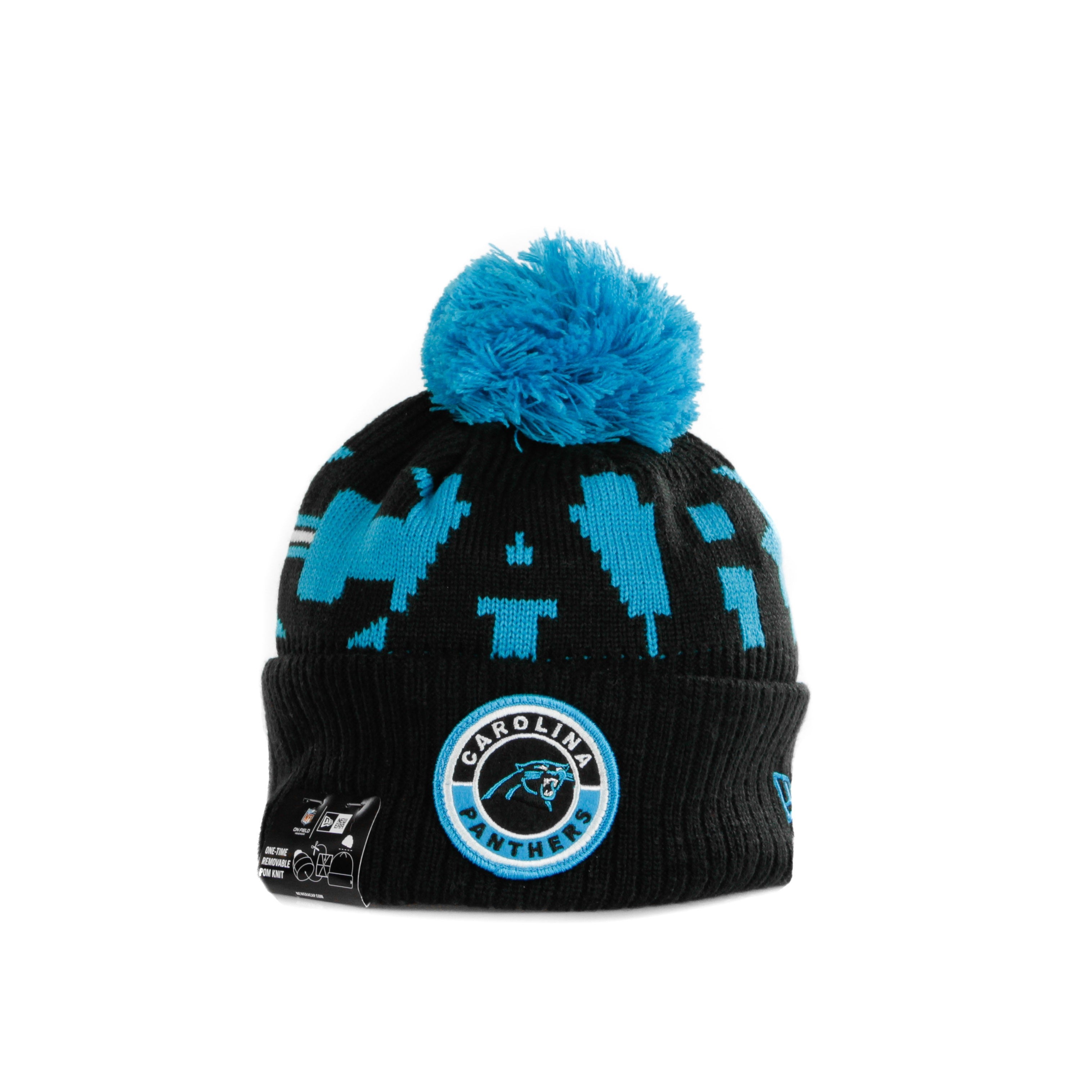 New Era, Cappello Pom Pom Uomo Nfl 20 On Field Sport Knit Carpan, Original Team Colors