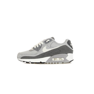 Nike, Scarpa Bassa Uomo Air Max 90 Premium, Lt Smoke Grey/white/particle Grey