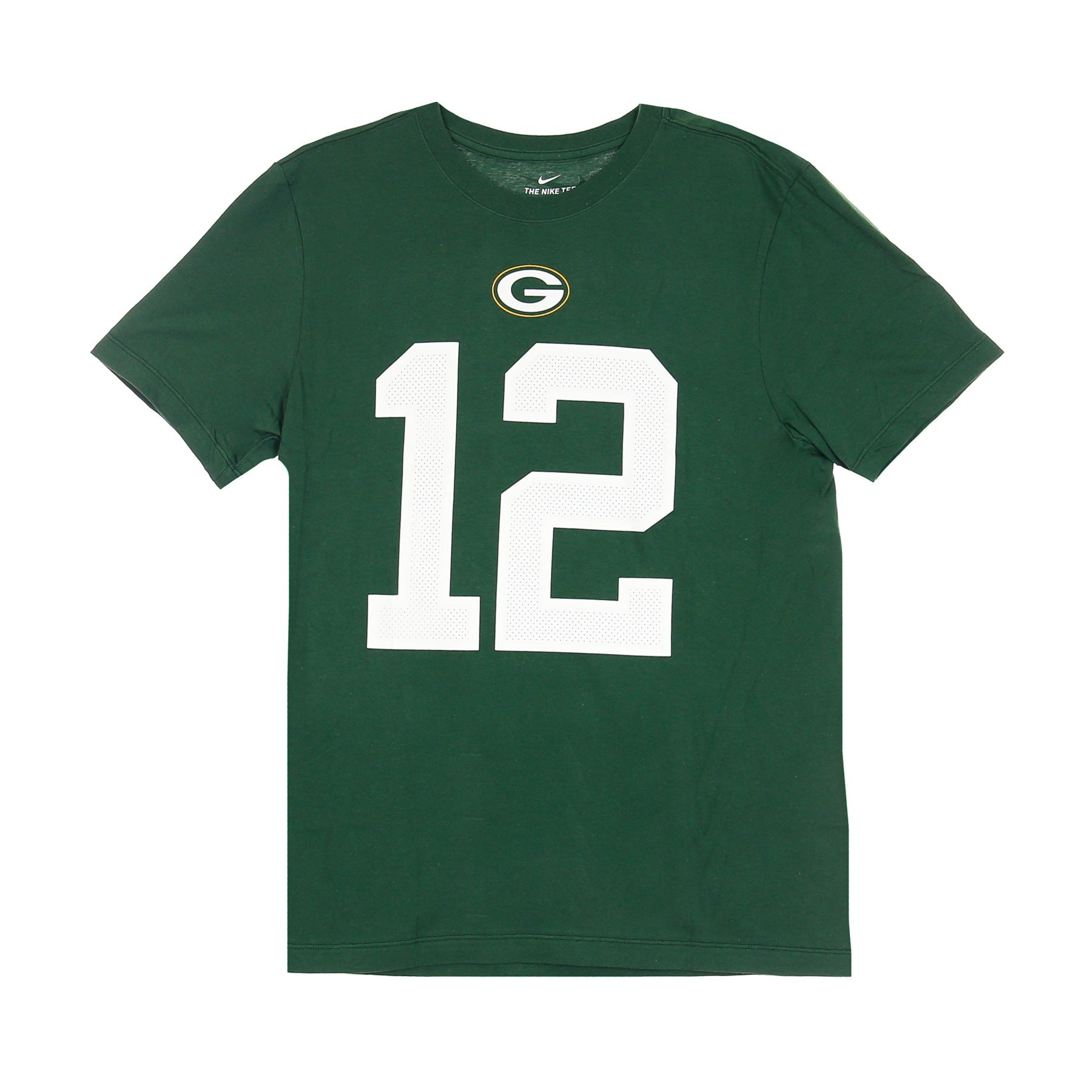 Nike Nfl, Maglietta Uomo Nfl Essential Tee No 12 Rodgers Grepac, Original Team Colors