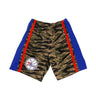 Mitchell & Ness, Pantaloncino Basket Uomo Nba Tiger Camo Swingman Short Hardwood Classics 2000 Phi76e, Tiger Camo/original Team Colors