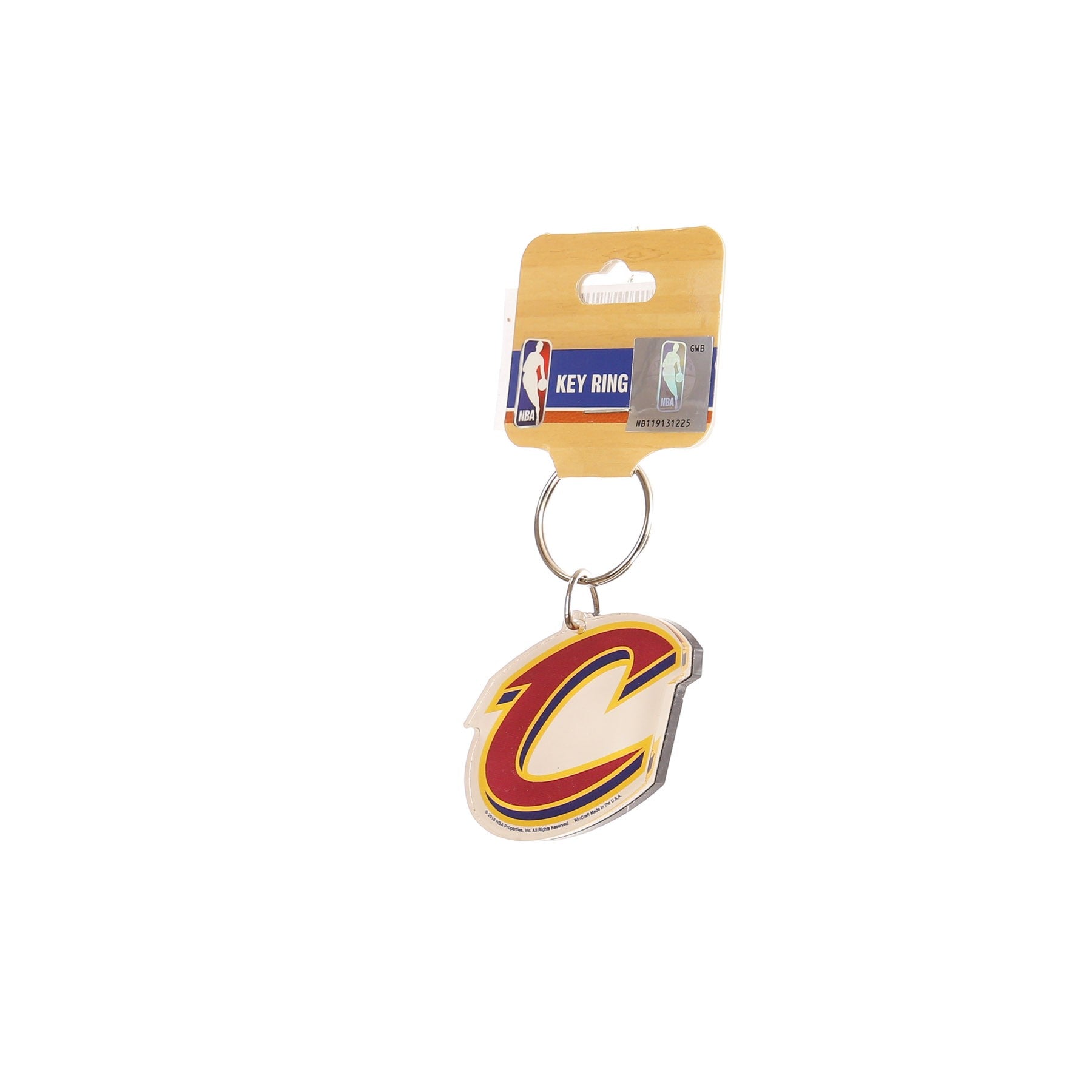 Unisex Nba Key Ring Logo Clecav Original Team Colors key ring