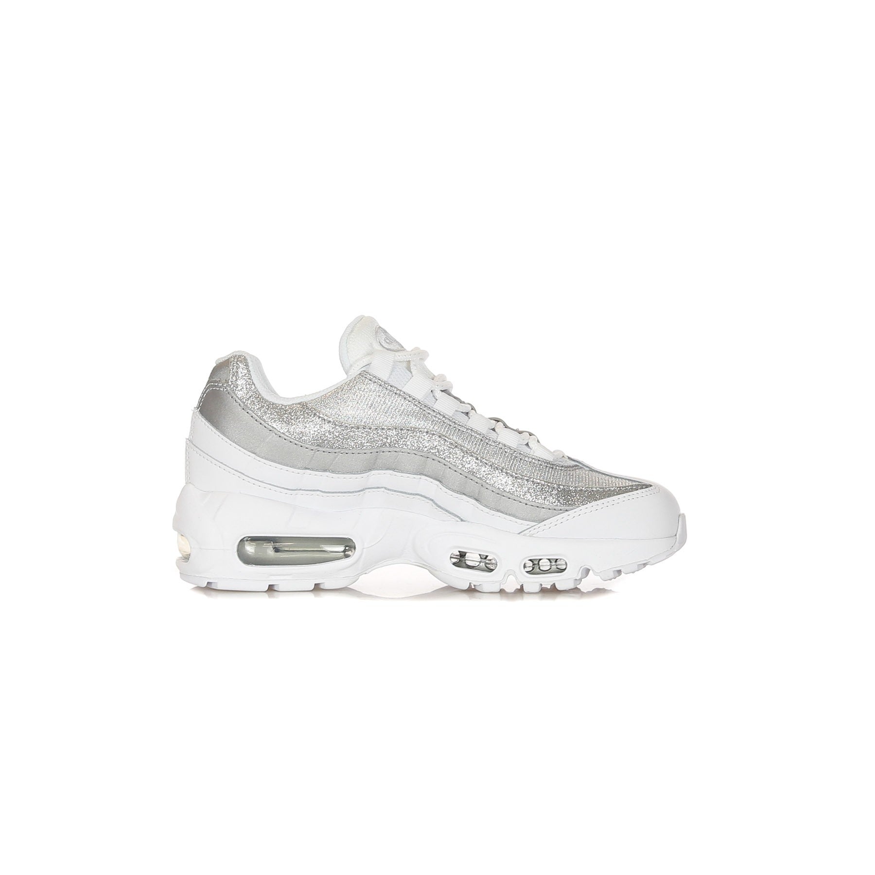 Nike, Scarpa Bassa Donna Wmns Air Max 95, White/white/metallic Silver