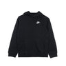Nike, Felpa Cappuccio Bambino B Sportswear Club Pullover Hoodie, Black/white