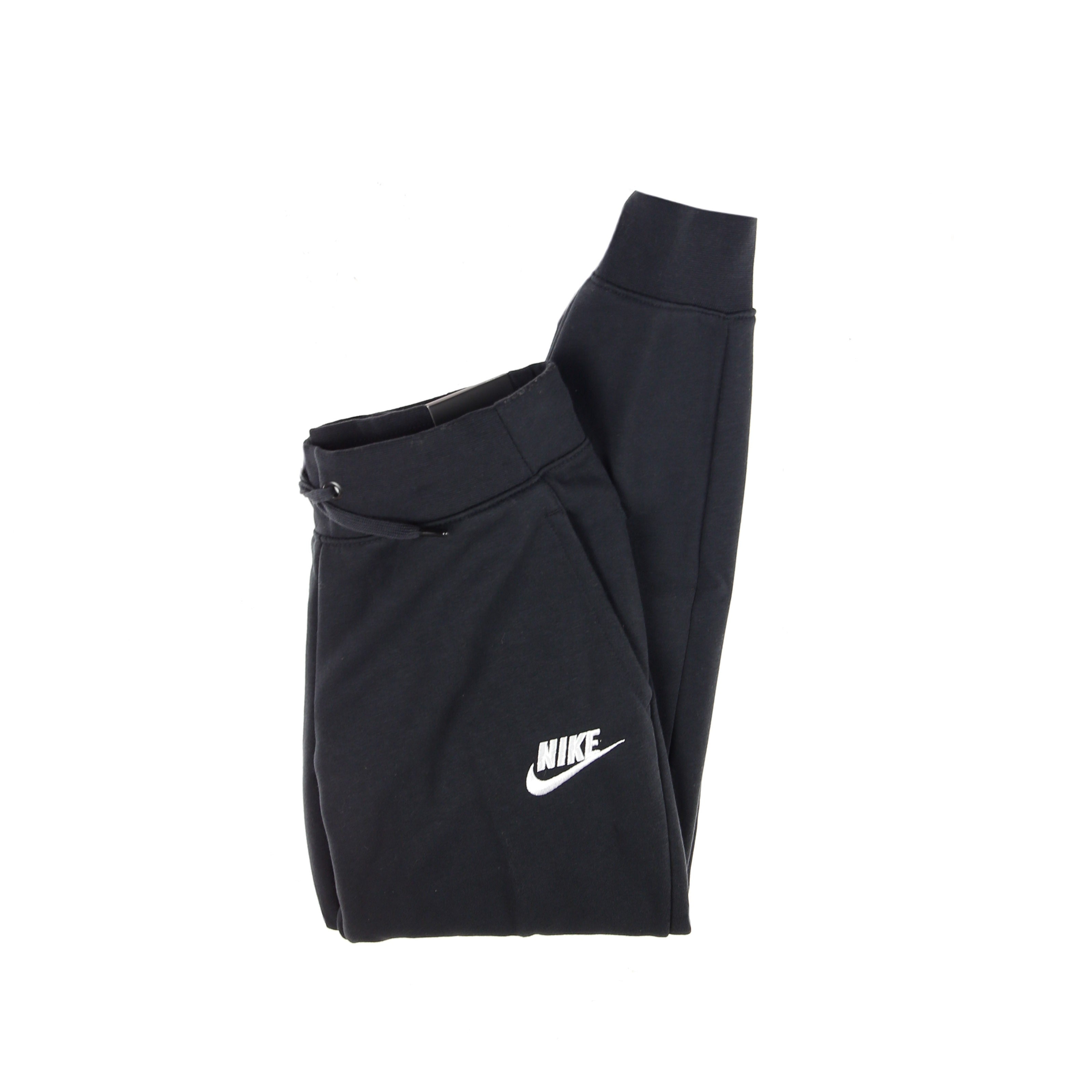Nike, Pantalone Tuta Felpato Ragazza Sportswear Pant, Black/white
