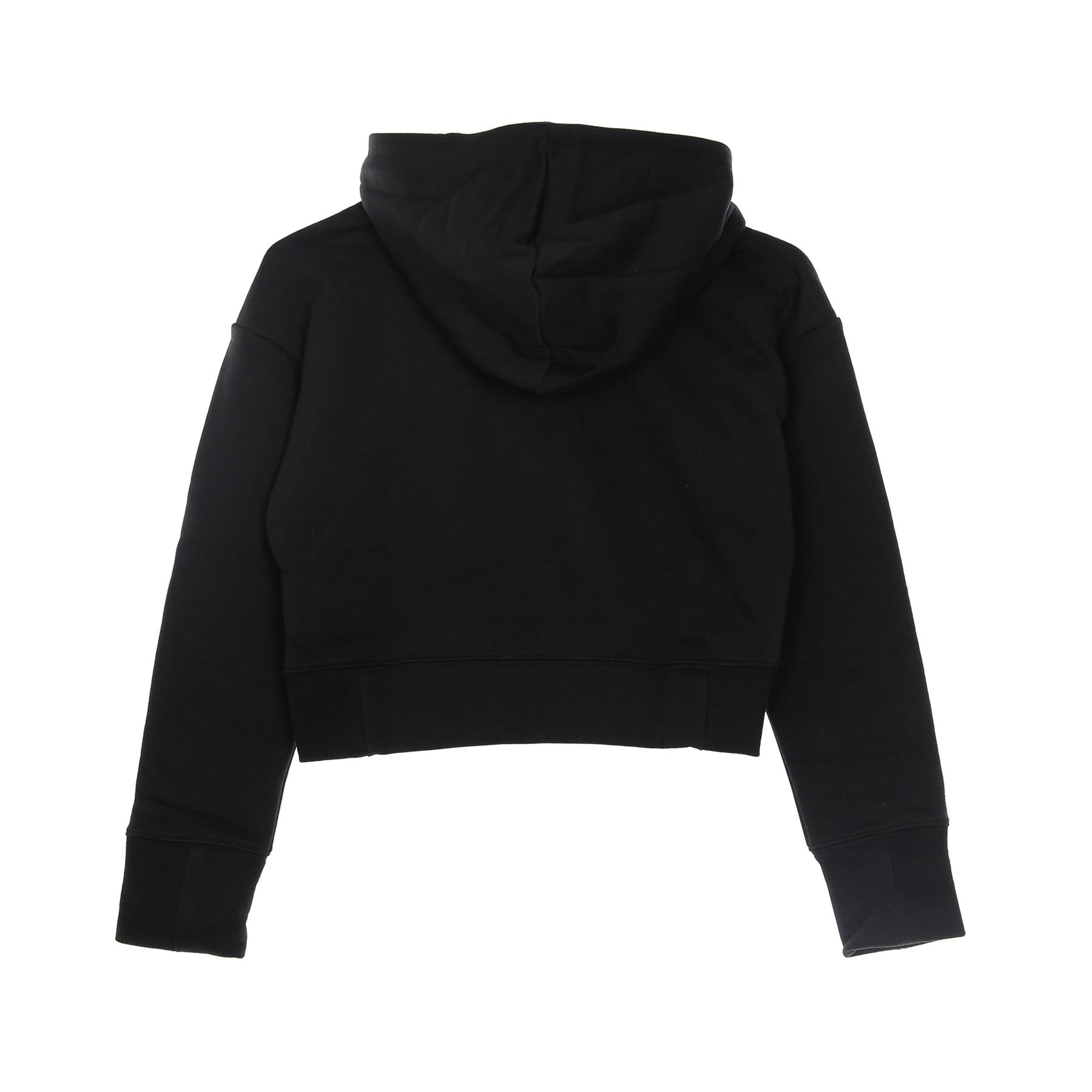 Nike, Felpa Leggera Cappuccio Corta Ragazza Sportswear Hoodie Crop, 