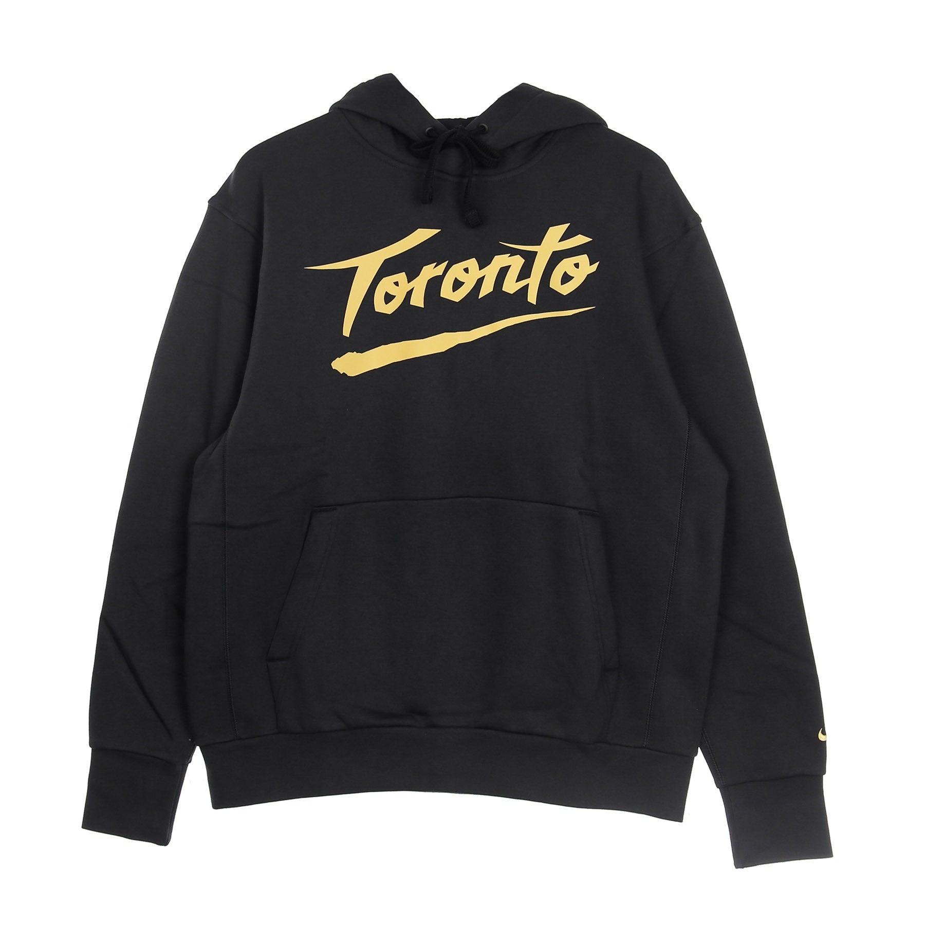 Nike Nba, Felpa Cappuccio Uomo Nba Po Club Fleece Essential City Edition Torrap, Black/club Gold